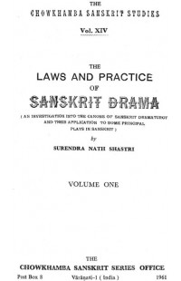 The Laws and Practice of Sanskrit Drama