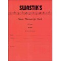 Swastik's Music Manuscript Book