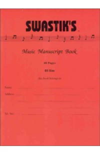 Swastik's Music Manuscript Book