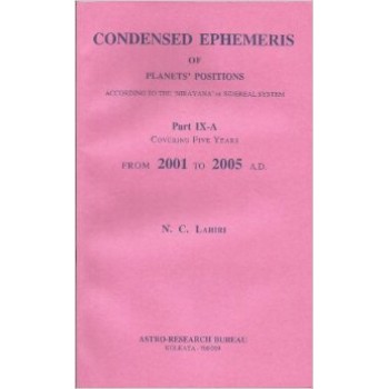 Lahiri Condensed Ephemeris From 2001-2005
